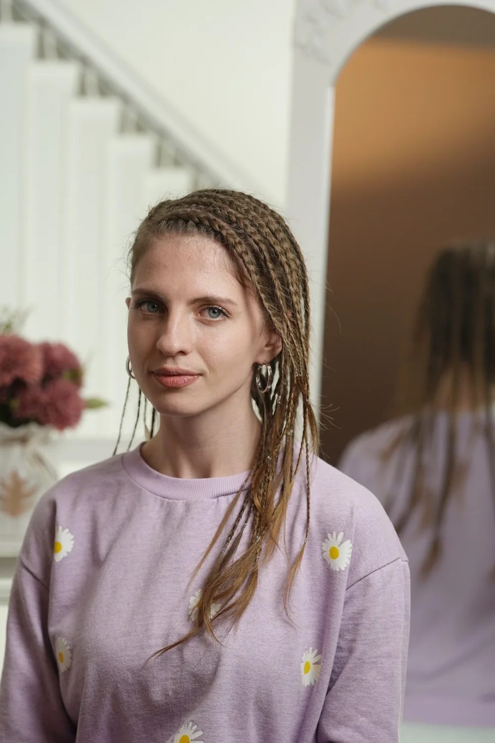 Layered Braids front view