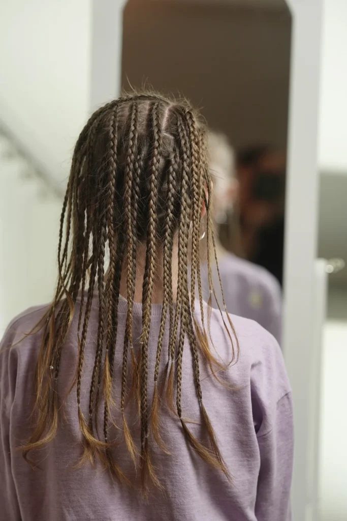 Layered Braids back view