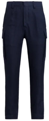 Ralph Lauren Linen Blend Herringbone Cargo Trouser